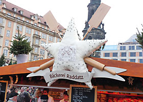 Striezelmarkt Dresden Stand